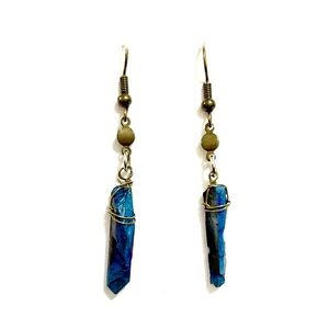 BOGO ‼️ Blue Crystal Drop Earrings